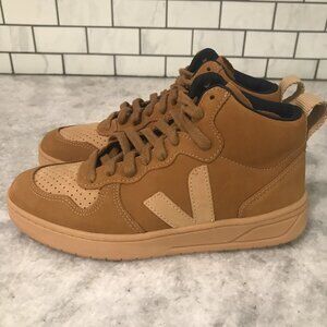 Vejas Womens Shoes Womens 5 Camel Desert Suede V-15 Nubuck High Top Leather Tan